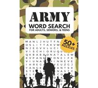 Army Word Search Puzzle Book: Word Searches with Easy to Read Print about Army, Military, Guns, and More | 6 x 9 inches, 110 pages | 50+ Puzzles ... Gift for Vacations, Holidays and Free Times