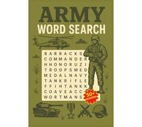 Army Word Search Puzzle Book: Word Searches with Easy-to-Read Print about Army, Military, Guns, and More | 6x9 inches, 110 pages | 50+ Puzzles ... Gift for Vacations, Holidays, Relaxing
