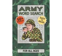 Army Word Search Puzzle Book: Word Searches with Easy to Read Print about Army, Military, Special Forces and More | 6x9 inches, 110 pages | 50+ Puzzles ... Gift for Vacations, Holidays and Free Times