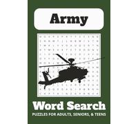 Army Word Search Puzzle Book: Word Searches with Easy to Read Print About Army, Military Themed, Veteran, and More | 6x9 inches, 110 pgs | 50+ Puzzles … Gift for Vacations, Holidays, and Free Times