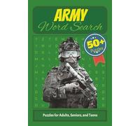 Army Word Search Puzzle Book: Word Searches with Easy to Read Print about Army, Soldiers, Security and More I 6x9 Inces, 110 pages I 50+ Puzzles... Gift for Vacations, Holidays and Free Times