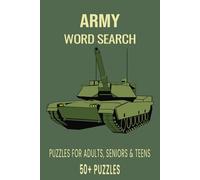 Army Word Search Puzzle Book: Word Searches with Easy to Read Print about Army, Special Forces, Navy and More | 6x9 inches, 110 pages | 50+ Puzzles... Gift for Vacations, Holidays and Free Times