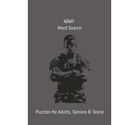 Army Word Search Puzzle Book: Word Searches with Easy to Read Print about Combat, Soldiers, Missions and More | 6x9 inches, 110 pages | 50+ Puzzles ... Gifts for Vacations, Holidays and Free Times