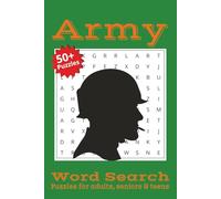 Army Word Search Puzzle Book: Word Searches with Easy to Read Print about Military, Soldiers, Tanks, Warcraft and more | 6x9 inches, 110 pages | 50+ ... … Gift for Vacations, Holidays and Free Times