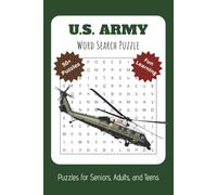 Army Word Search Puzzle Book: Word Searches with Easy to Read Print About the U.S. Army, Military, Combat, and More | 6x9 inches, 110 pages | 50+ Puzzles … Gift for Vacations, Holiday, and Free Times