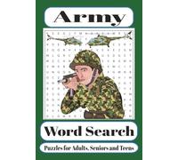 Army Word Search Puzzle: Word Search with Solider-Themed Puzzles| 6x9 inches, 110 pages | 50+ Puzzles ... Gift for Vacation, and Free Times