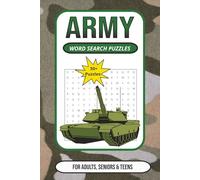 Army Word Search Puzzles: Army Word Search Puzzle Book: 55 Military-Themed Puzzles About Ranks, Equipment & History | 6×9 Inches, 110 Pages | Perfect ... Veterans, Military Families & Puzzle Lovers