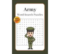 Army Word Search Puzzles: Word Search Puzzles with Easy to Read Print about the Army, Military and More | 6x9 inches, 110 pages | 50+ Puzzles ... Gift for Vacation, Holidays and Relaxation