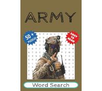 Army Word Search: Word Searches with Easy to Read Print about Army, Solider, Military, Commando, Armed Forces and More | 6x9 inches, 110 pages | ... … Gift for Vacations, Holidays and free Times