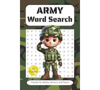 Army Word Search: Word Searches with Easy-to-Read Print Featuring Army, Military, Soldiers, and Tactical Terms | 6x9 Inches, 110 Pages | 50+ Puzzles | ... Families, Travel, Vacations, and Gifts