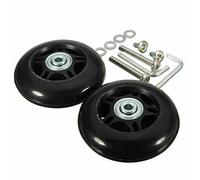 ARMYJY 1 set di ruote di ricambio per valigie con viti, assi, strumento di riparazione per valigie e carrelli, ruote di ricambio per skateboard 64 x 18 mm
