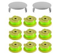 ARMYJY Bobina di corde per decespugliatore, confezione da 9 pezzi, 0,22 cm, in nylon, AC80RL3 AC14HCA per Greenworks Plus+ 18 V 24 V 40 V trimmer cordless