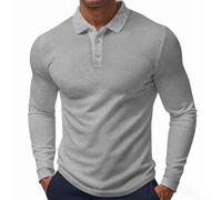 ARMYJY Camicia da uomo, Dünn Atmungsaktiv per Henry Kragen | Camicia da uomo, abbigliamento sportivo per polo, poliestere, per tutti i modelli Freizeit