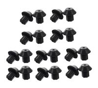 ARMYJY Coperchi di ricambio per bicchieri da ampolla Good Seasons, ermetici in plastica a scatto per bottiglie di condimenti per insalata, confezione da 2, 15 x 59 mm, colore: nero