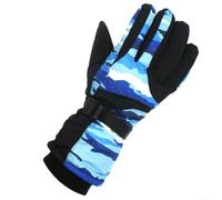 ARMYJY Guanti da sci impermeabili da uomo, spessi e caldi, foderati in pile, per sport invernali, con palmo antiscivolo, per escursionismo, arrampicata, ciclismo, attività sulla neve, taglia L (G +