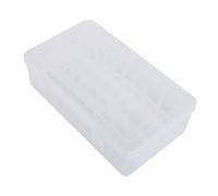 ARMYJY Scatola per bobine da cucito in plastica trasparente con 42 scomparti, organizer per bobine di filo in polipropilene, per ordinare e grovigli, 24 x 13 x 6,6 cm
