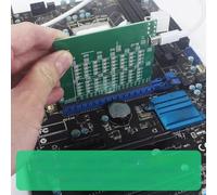 ARMYJY Scheda tester PCI-E 16X Slot con indicatori LED per riparazione della scheda madre desktop e strumento di diagnosi dell'alimentazione di tipo C