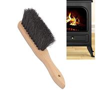ARMYJY Spazzola per camino a forma di manico in legno, 28 cm, con manico e testa morbida, spazzola per caminetto in legno per la pulizia del camino