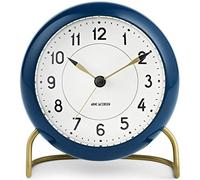 Arne Jacobsen Orologio da tavolo Station Ø11 Cm Teal/Bianco