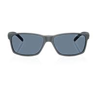Arnette AN4185 Slickster Men's Sunglasses - Shiny Black Frame, Polarized Dark Grey Lenses