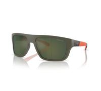 Arnette Hijiki AN4330 2854-6R Men's Sunglasses - Military Green Frame, Light Green Mirror Petrol Lenses