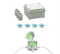 Arnocanali GL-BOX100 Kit Gomma Bicomponente Isolante e Sigillante con Scatola di Derivazione e Pressacavi, Multicolroe