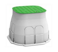 Arnocanali PB3030V Drain Box - Pozzetto elettrico per l’irrigazione, Con coperchio carrabile, Grigio/Verde, 30 x 30 cm