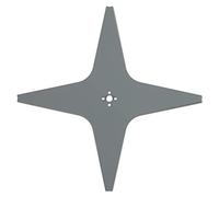 ARNOLD 1111-S6-0032 - Lama per Tosaerba AR9 Adatta per Alpina, Ambrogio, Lawn Bott, Lizard, Stiga e Wiper, 290 mm, 4 Taglienti, Colore: Grigio