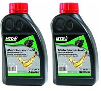 Arnold 6012-X1 - 0033 - per motore a 4 tempi, originale MTD - mehrbereichsöl SAE 10 W -30, 0,6 litri (Confezione da 2)