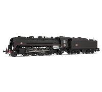 Arnold HN2546S SNCF, 141R 568 con raggi misti e ruote boxpok e tender carbone rivettato, nero/rosso, ep. III, con decoder audio DCC per adulti e collezionisti