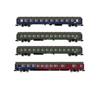 Arnold HN4359 N - Set di 4 carri da viaggio DB