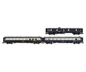 ARNOLD HN4490 CIWL, Confezione da 3 unità Edelweiss Pullman Express, Set 1-2 (DD3, VP Fleche d'Or, VPC Étoile du Nord), EP; II Carrozze passeggeri