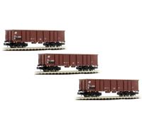HN6414 Arnold N FS set tre carri Eaos FS con carico di rottami metalli, Scala N