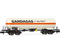 ARNOLD HN6420 Carro cisterna a carrelli livrea bianca "GANDAGAS" , Scala N 1/160
