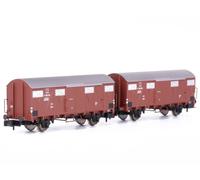 Arnold HN6573 FS, set di 2 carri chiusi a 2 assi Gs, ep. III - Scala N 1/160