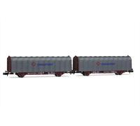 Arnold HN6711 RENFE, 2-unit pack 2-axle tarpaulin wagon, Lis type, Transfesa mod