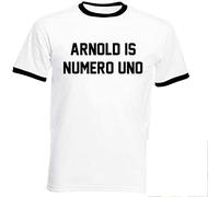 Arnold Is Numero Uno Men T-Shirt - Arnie Schwarzenneger Pumping Iron Gym Fitness Tee Size XXL