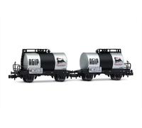Arnold Scala N HN6700 Set 2 vagoni cisterna AGIP FS Nuovi OVP