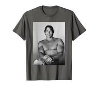 Arnold Schwarzenegger Attore Culturista Pompaggio Ferro 1977 Maglietta