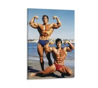 Arnold Schwarzenegger - Poster con citazioni motivazionali sul bodybuilding (44), poster da parete su tela, decorazione artistica da parete, 40 x 60 cm