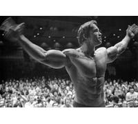 Arnold Schwarzenegger Poster Large Fotografico Bodybuilding Mr Universe A4 A2 A1