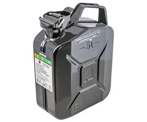 Arnold, Tanica Per Carburante In Metallo, 5 L, Nero, 6011-X1-2000, 23 x 12 x 31 cm