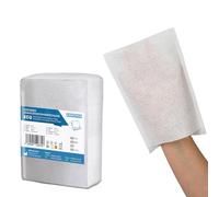 ARNOMED® Manopole Monouso non Saponate 100 pezzi [IDEALE PER LA PELLE SENSIBILE] Manopole Monouso per lavare anziani, neonati e bambini 60g/m² - Manopole per Lavare Anziani Certificazione Dermatest