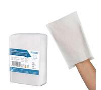 ARNOMED® Manopole Monouso non Saponate 100 pezzi [IDROREPELLENTI] Manopole Monouso per lavare anziani, neonati e bambini 60g/m² - Manopole per Lavare Anziani per l'igiene - Certificazione Dermatest