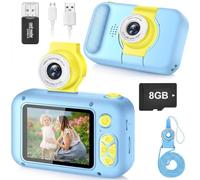 ARNSSIEN Macchina Fotografica Bambini 2,4" con Obiettivo Flip 180° Selfie