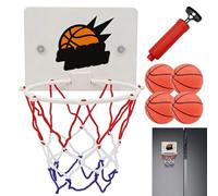 Aro De Baloncesto Infantil Con Pequeña | Juego De Aro De Baloncesto Sin Perforaciones | Para Niños Y Niñas. Ideal Para Hacer Ejercicio En Casa, En El Aula, En El Baño, En La Sala De Estar, En
