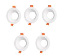 Aro fisso incasso JANDEI GU10/MR16 Ø88mm policarbonato bianco 5 pezzi
