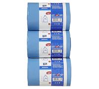aro Sacchi della spazzatura blu, 70 litri, strong, HDPE + LDPE 40µm, 3 rotoli da 25 pezzi, (75 pezzi)