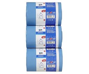 aro Sacchi della spazzatura blu, 70 litri, strong, HDPE + LDPE 40µm, 3 rotoli da 25 pezzi, (75 pezzi)