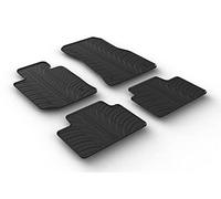 AROBA GL0536 Tappetini in gomma di design compatibili con BMW serie 3 berlina e station wagon M3 G20 G21 G80 a partire dall'anno di costruzione 03.2019 > bordo rialzato 4 TLG nero tappetini in gomma